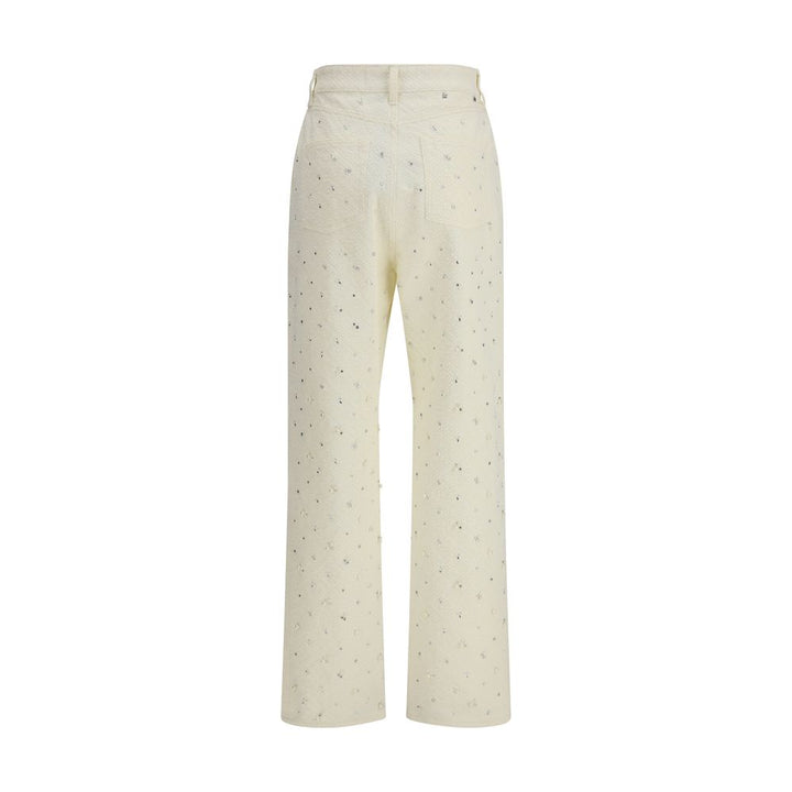 Golden Goose White Cotton Straight-Leg Jeans