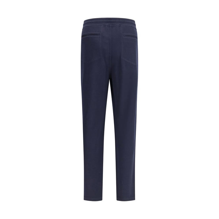 Brunello Cucinelli Blue Cashmere Casual Pants