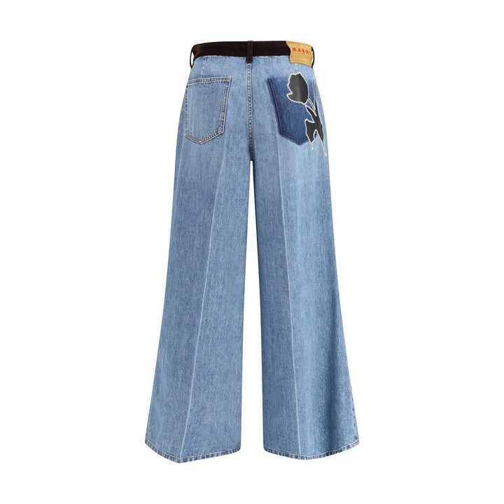 Marni Light Blue Cotton Jeans Denim