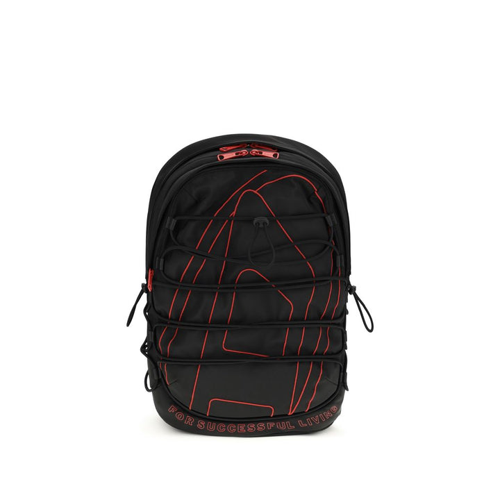 Diesel Black Polyester Backpack