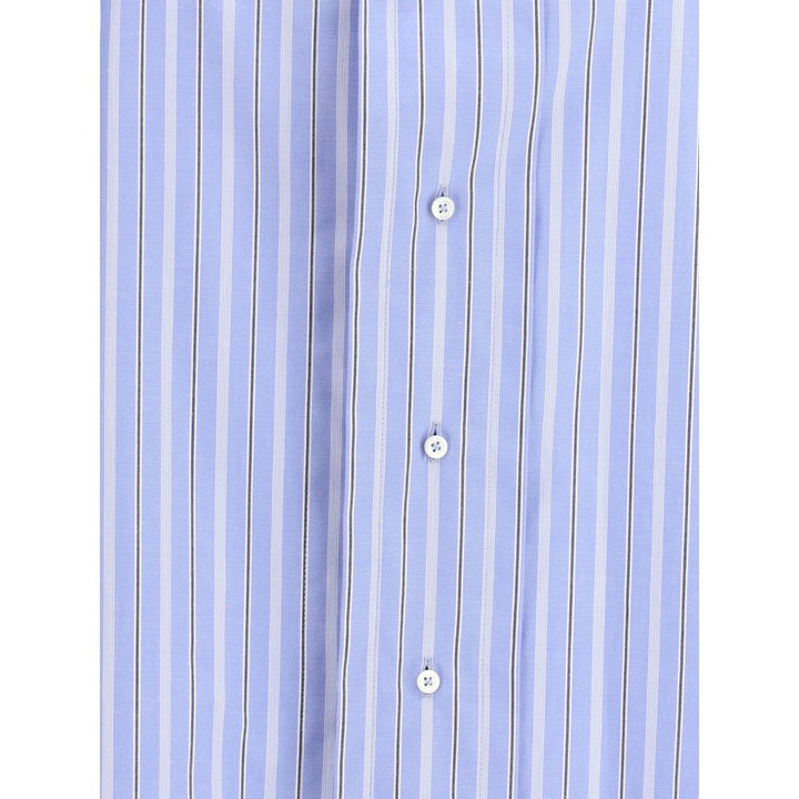 Margiela Light Blue Cotton Pattern Shirt