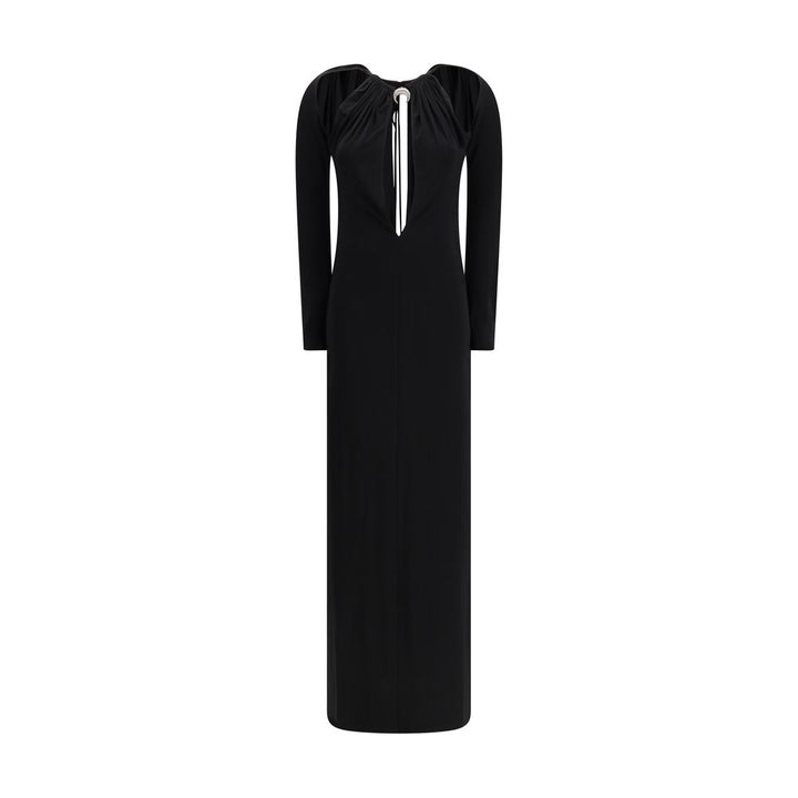 Marine Serre Black Viscose Casual Dress