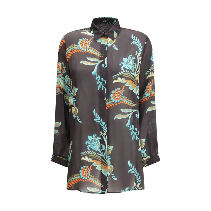 Etro Multicolor Silk Pattern Shirt