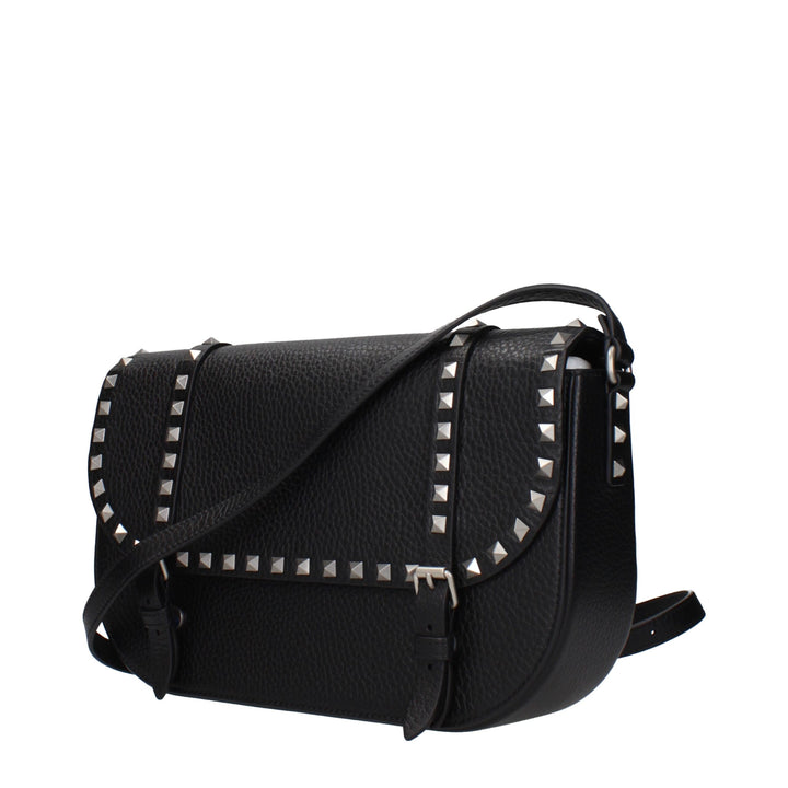 Valentino Garavani Black Leather Crossbody Bag