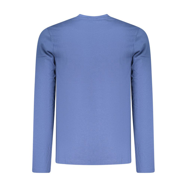 Coveri Moving Blue Cotton T-Shirt