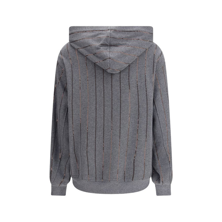 Brunello Cucinelli Gray Cotton Sweatshirt