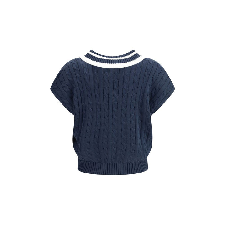 Brunello Cucinelli Blue Cotton Sweatshirt