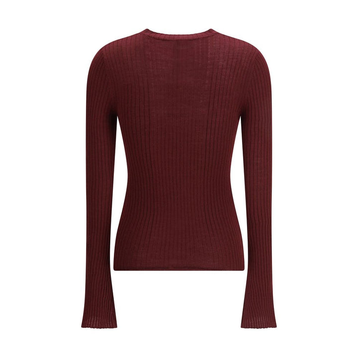 Cruna Bordeaux Wool Sweatshirt