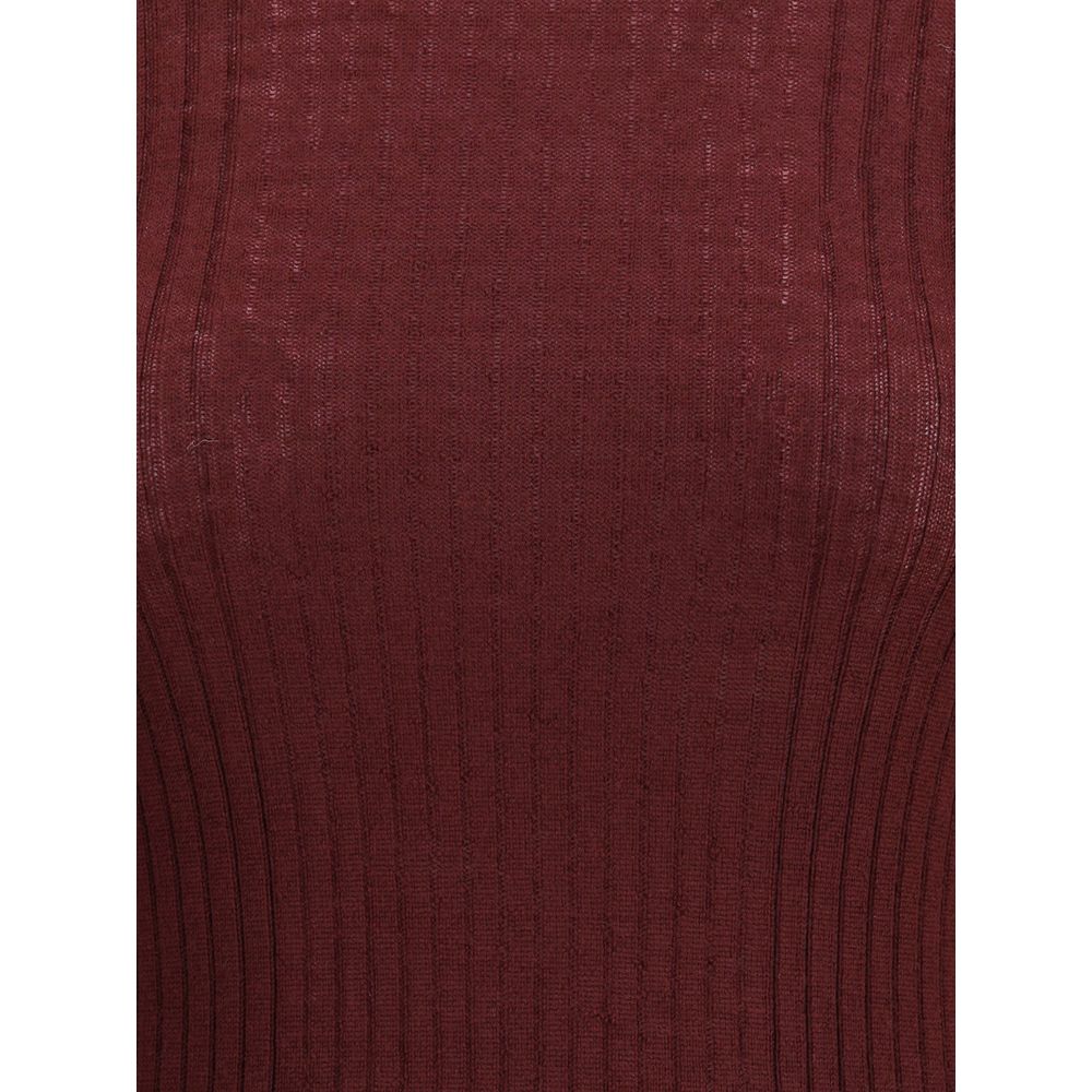 Cruna Bordeaux Wool Sweatshirt