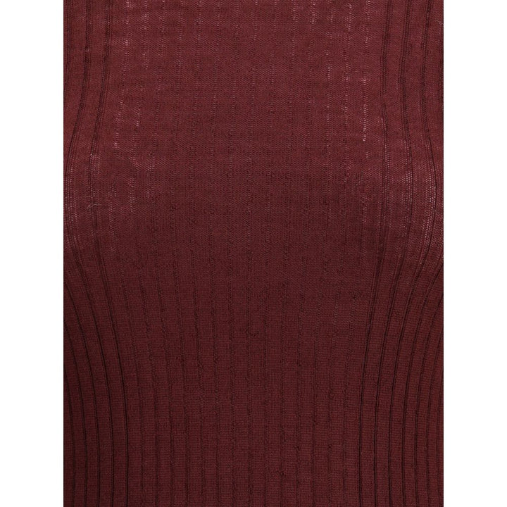Cruna Bordeaux Wool Sweatshirt