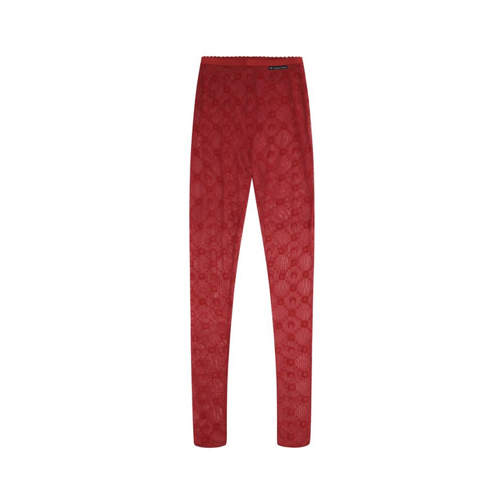 Marine Serre Red Polyamide Socks