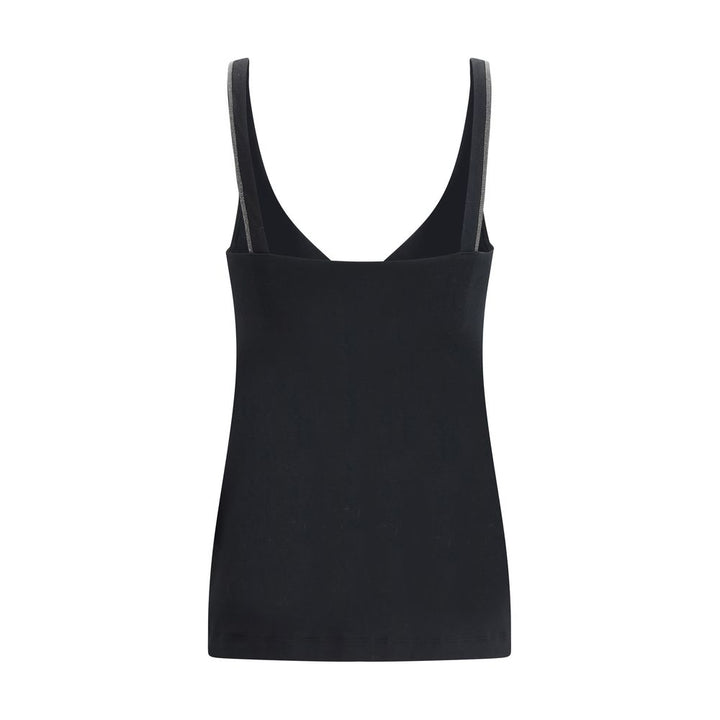 Brunello Cucinelli Black Cotton Top