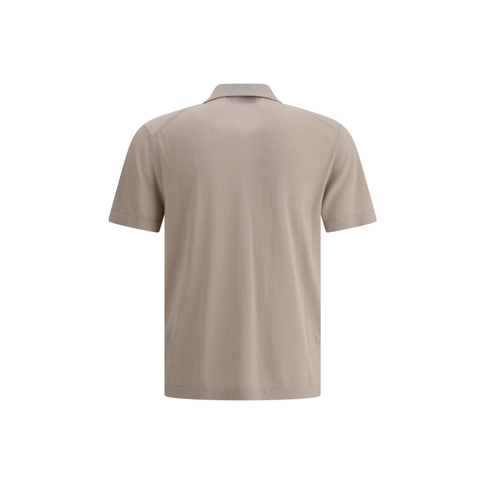 Cruna Beige Cotton Polo Shirt