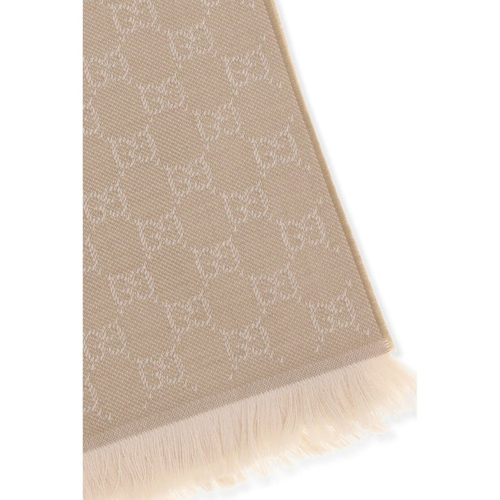 Gucci Beige Wool Scarf