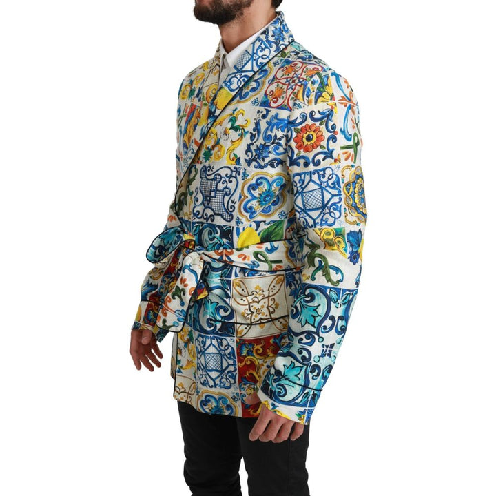 Dolce & Gabbana Multicolor Linen Jackets And Coat
