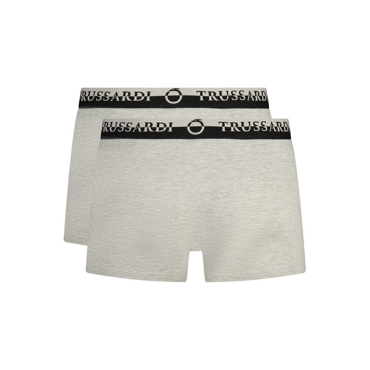Trussardi Gray Cotton Underwear