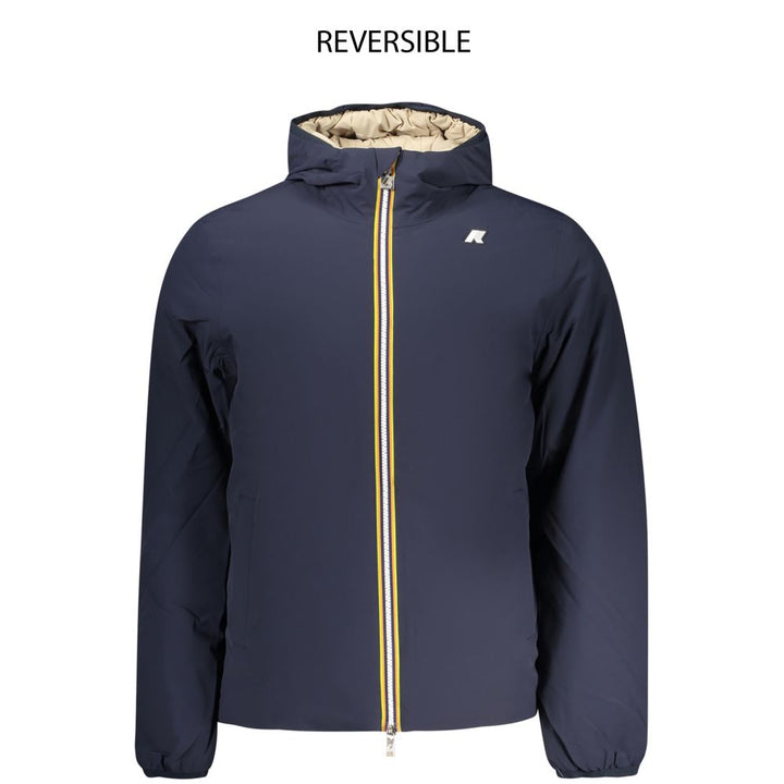 K-WAY Blue Nylon Jackets & Coat