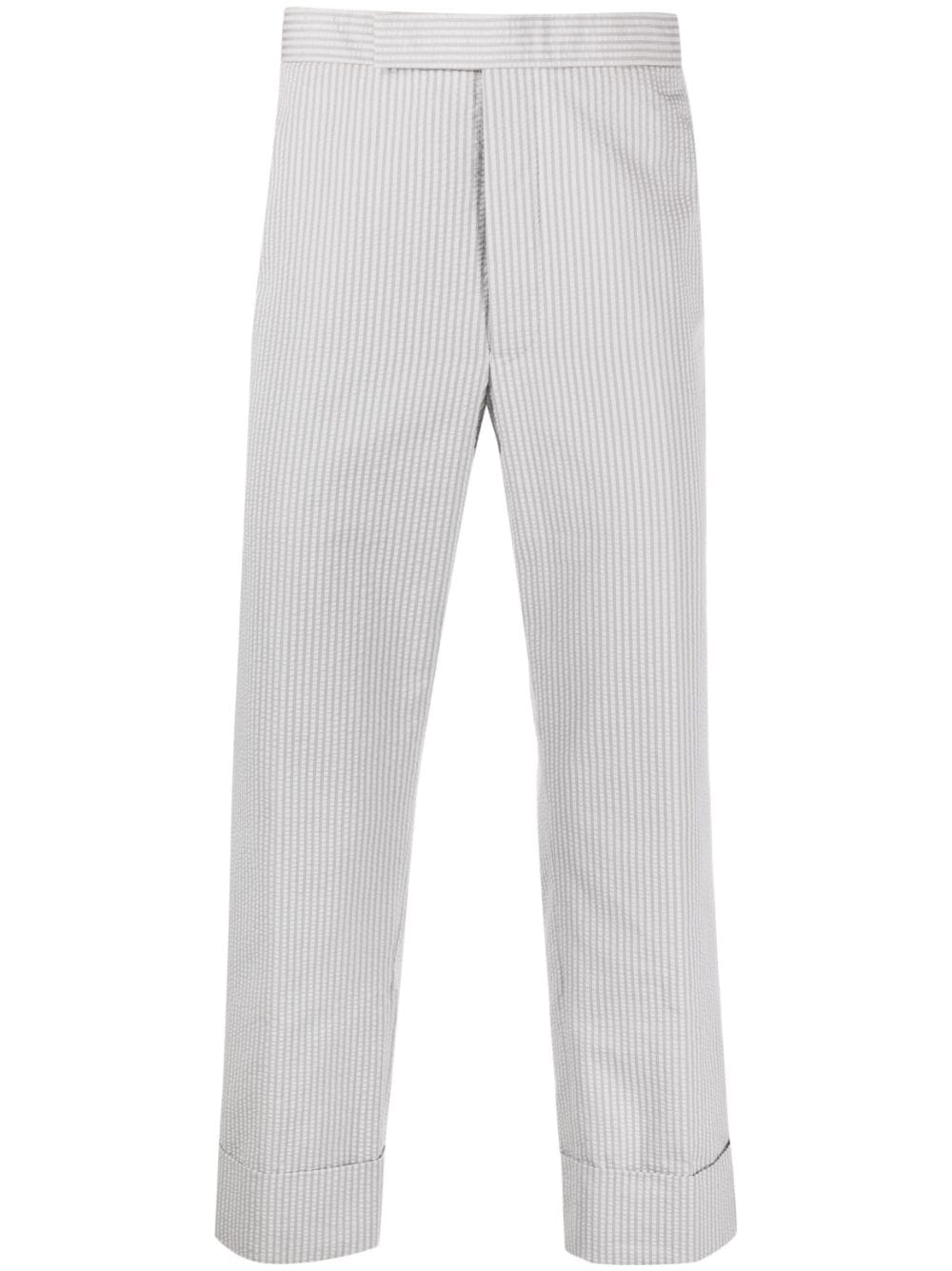 stripe-pattern tailored trousers-0