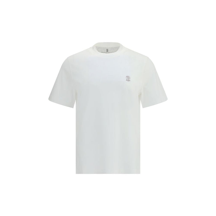 Brunello Cucinelli White Cotton T-Shirt