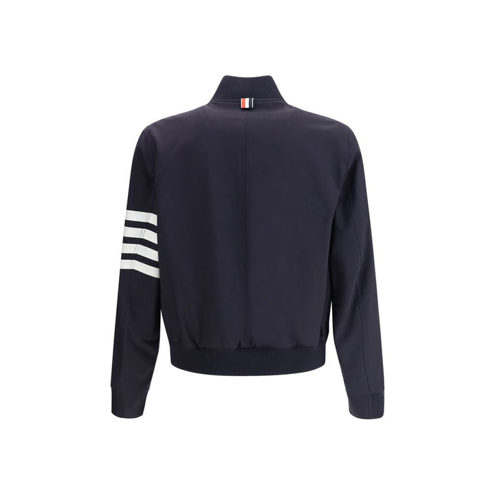 Thom Browne Blue Wool Bomber