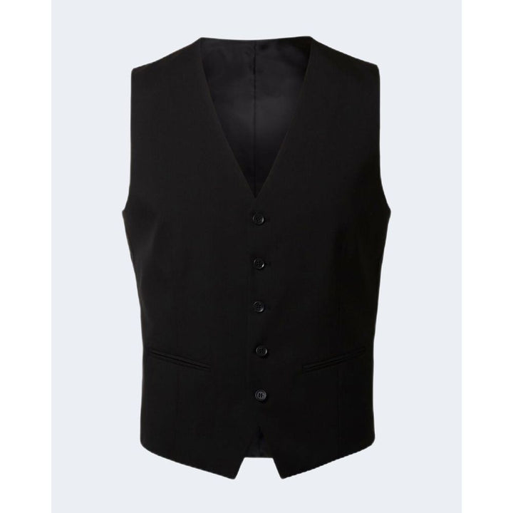 Selected Black Polyester Waistcoat