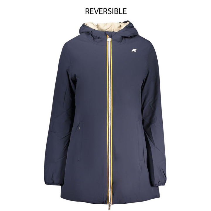 K-WAY Blue Nylon Jackets & Coat