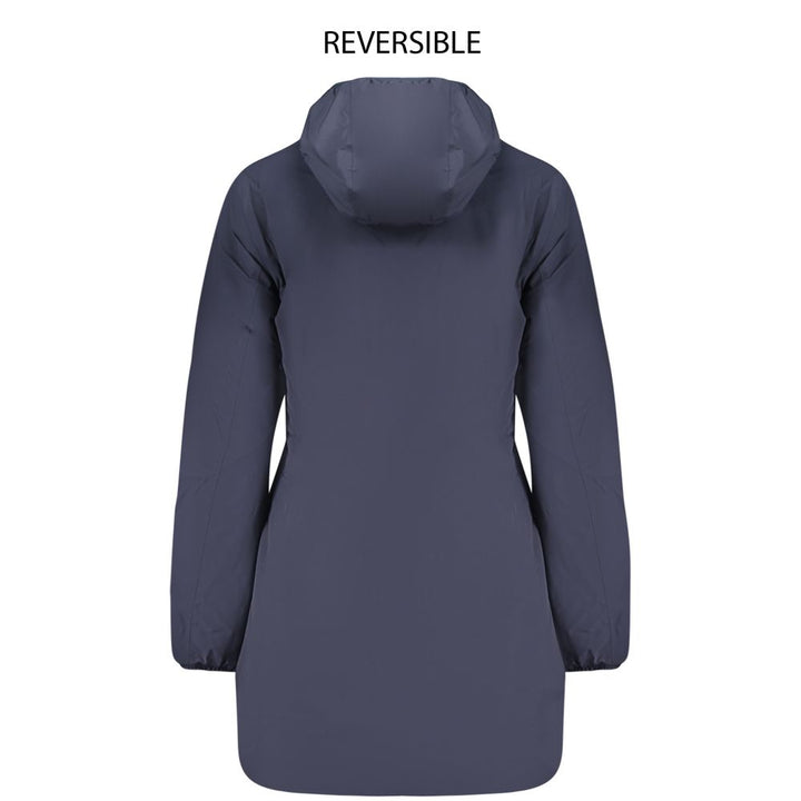 K-WAY Blue Nylon Jackets & Coat