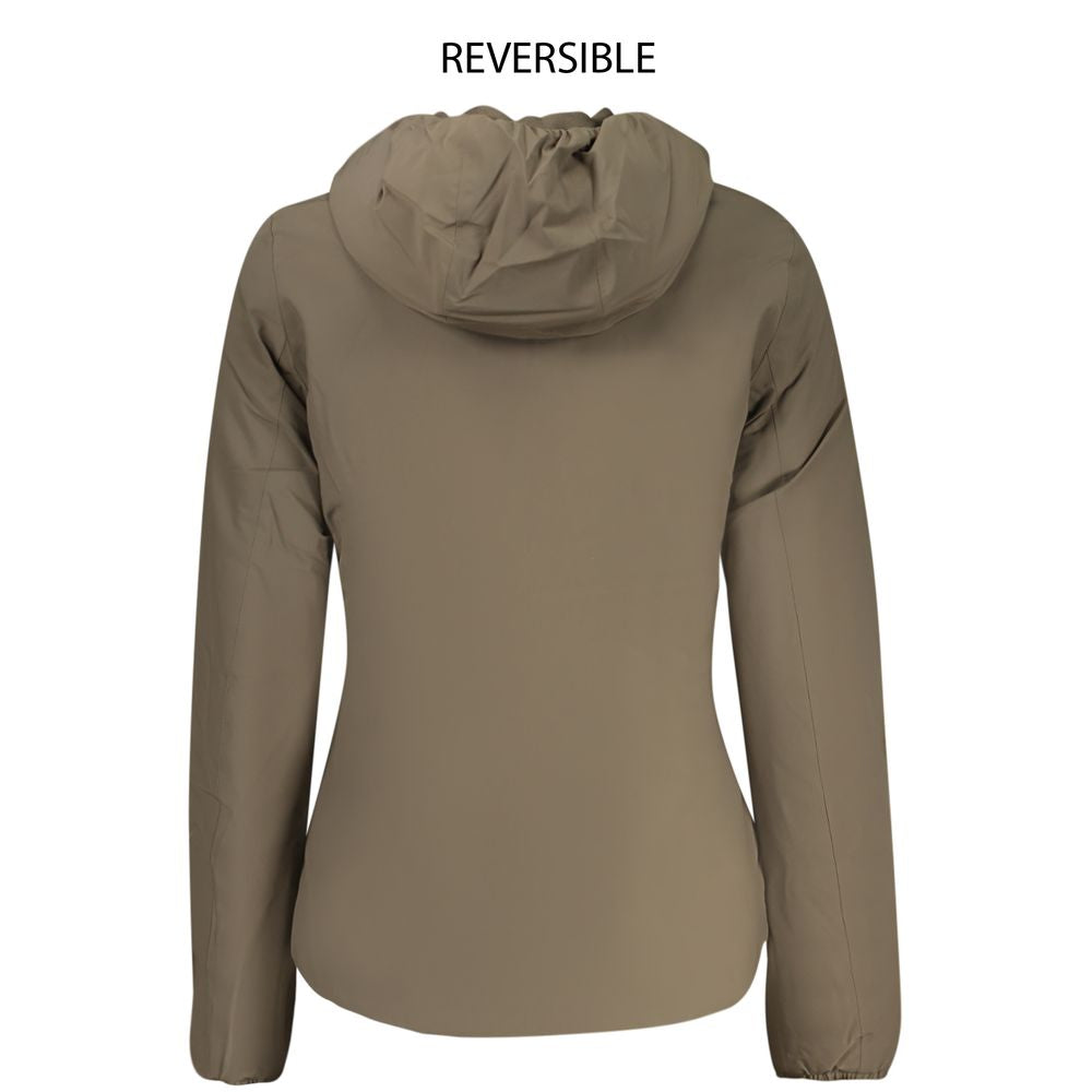 K-WAY Brown Nylon Jackets & Coat