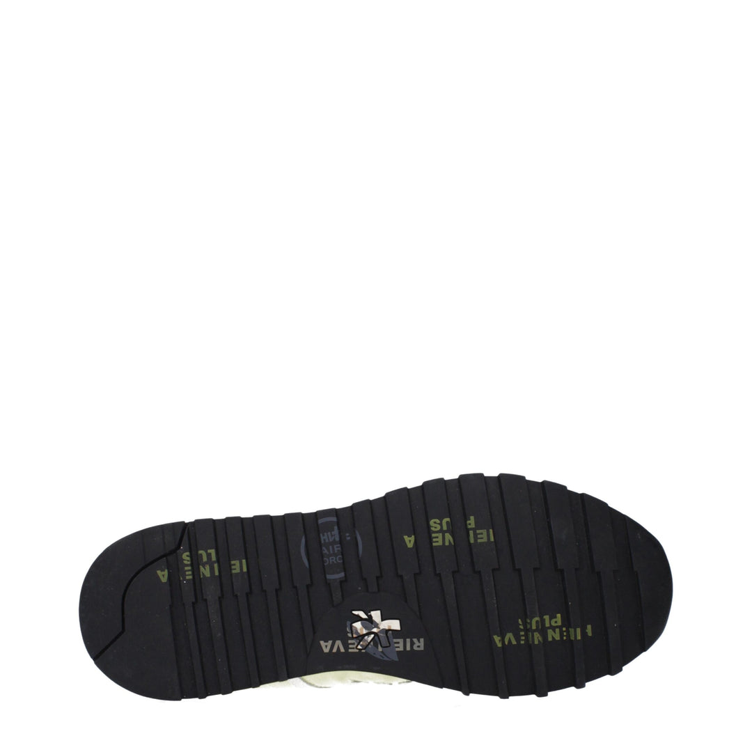 Premiata Green Fabric Sneakers