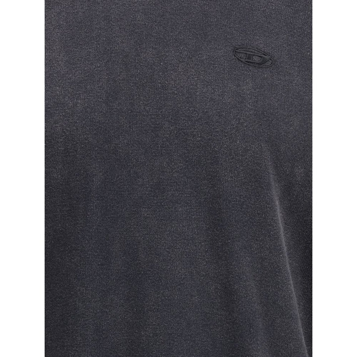 Diesel Gray Cotton Sweatshirt