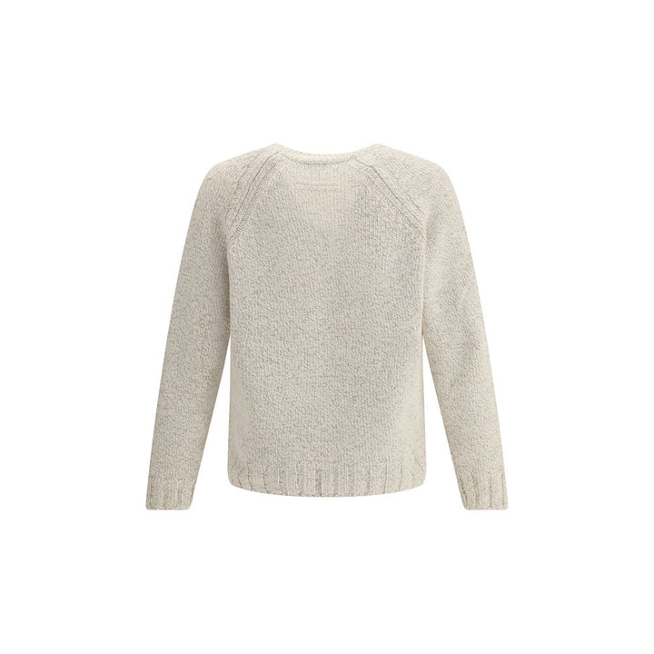 ZEGNA Cream Cashmere Cashmere Sweater