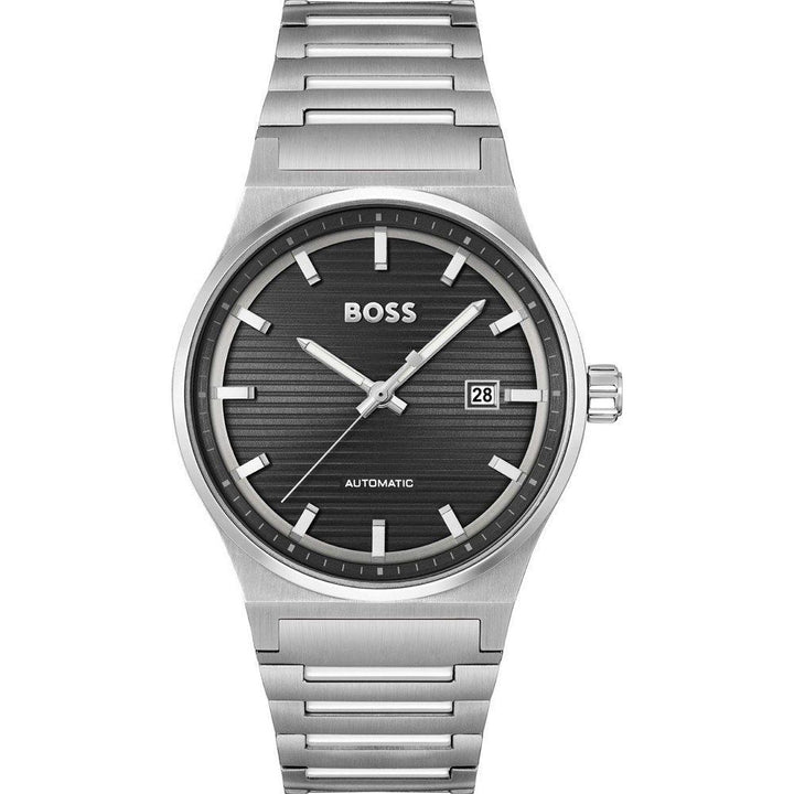 Hugo Boss Gray Stainless Steel Dress Watch