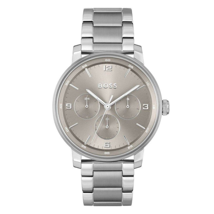 Hugo Boss Gray Stainless Steel Dress Watch