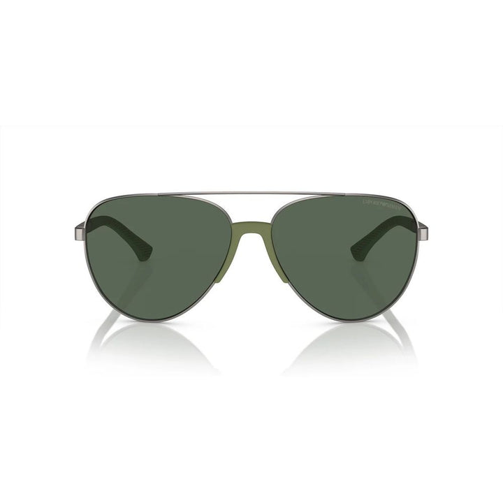 Emporio Armani Gray Metal Sunglasses