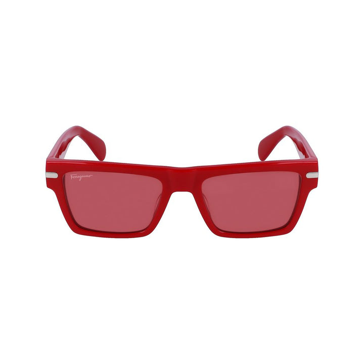 Ferragamo Red Acetate Sunglasses