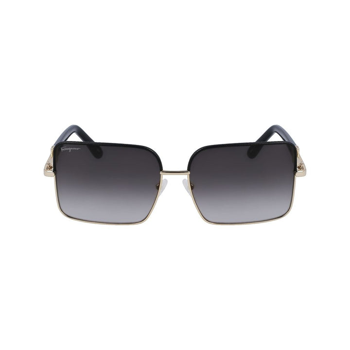 Ferragamo Gold Metal Sunglasses