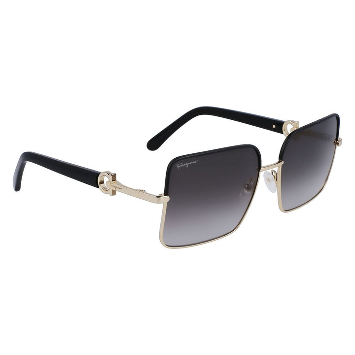 Ferragamo Gold Metal Sunglasses