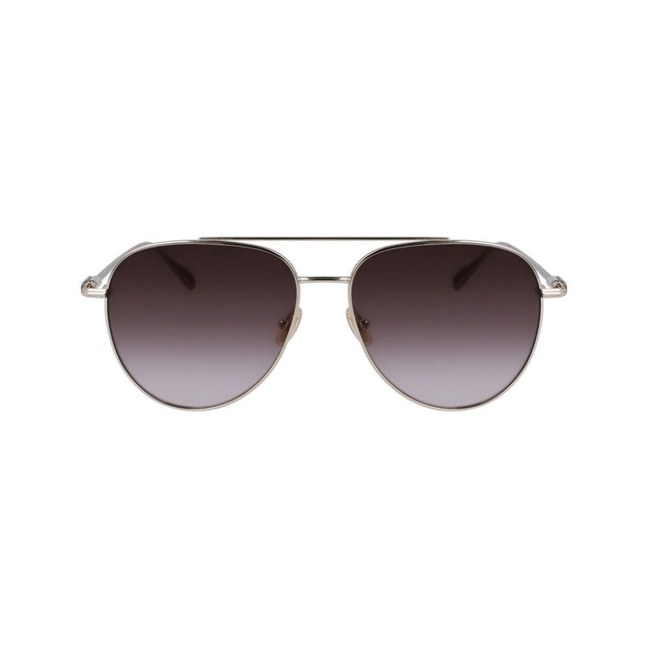 Ferragamo Gold Metal Sunglasses