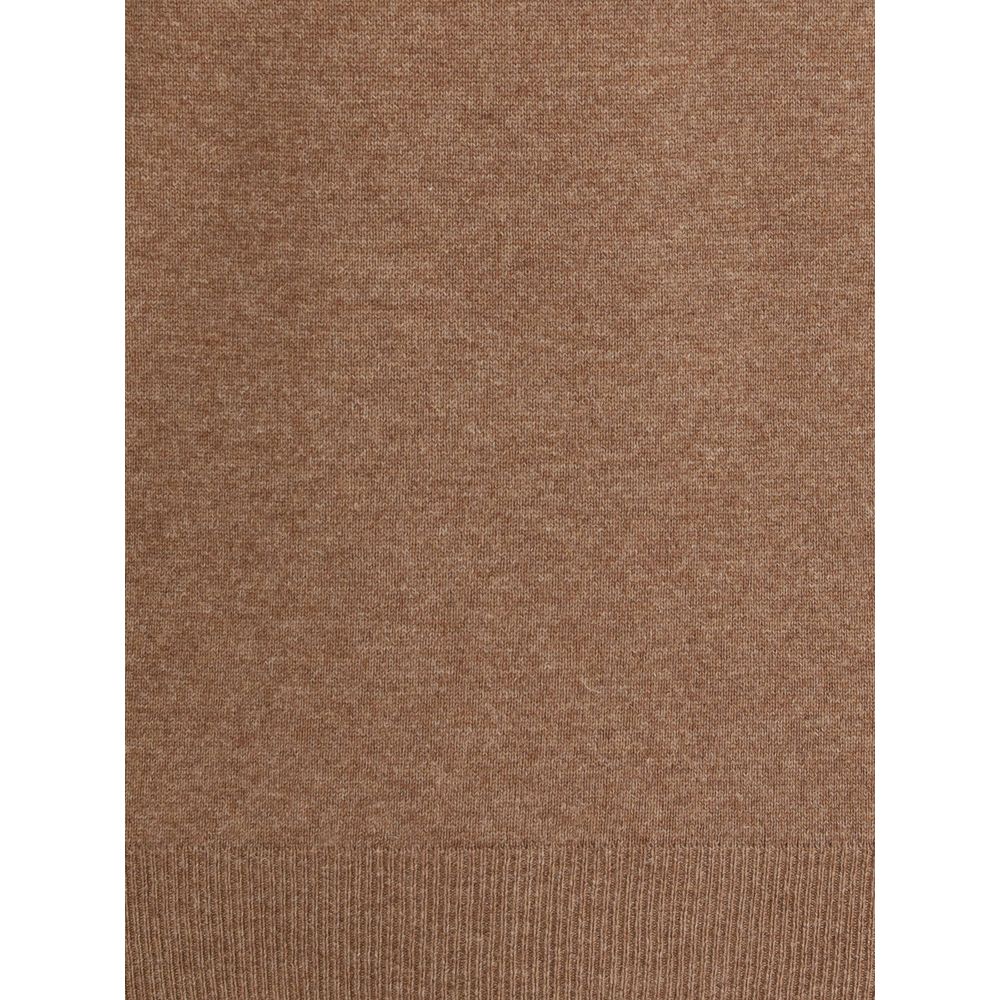 Aragona Cashmere Brown Merino Wool Sweatshirt