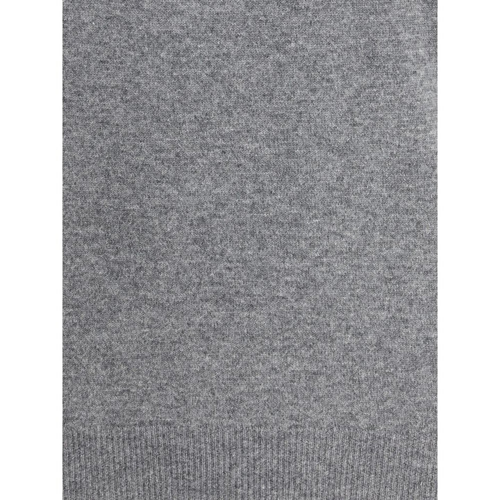 Aragona Cashmere Gray Merino Wool Turtleneck