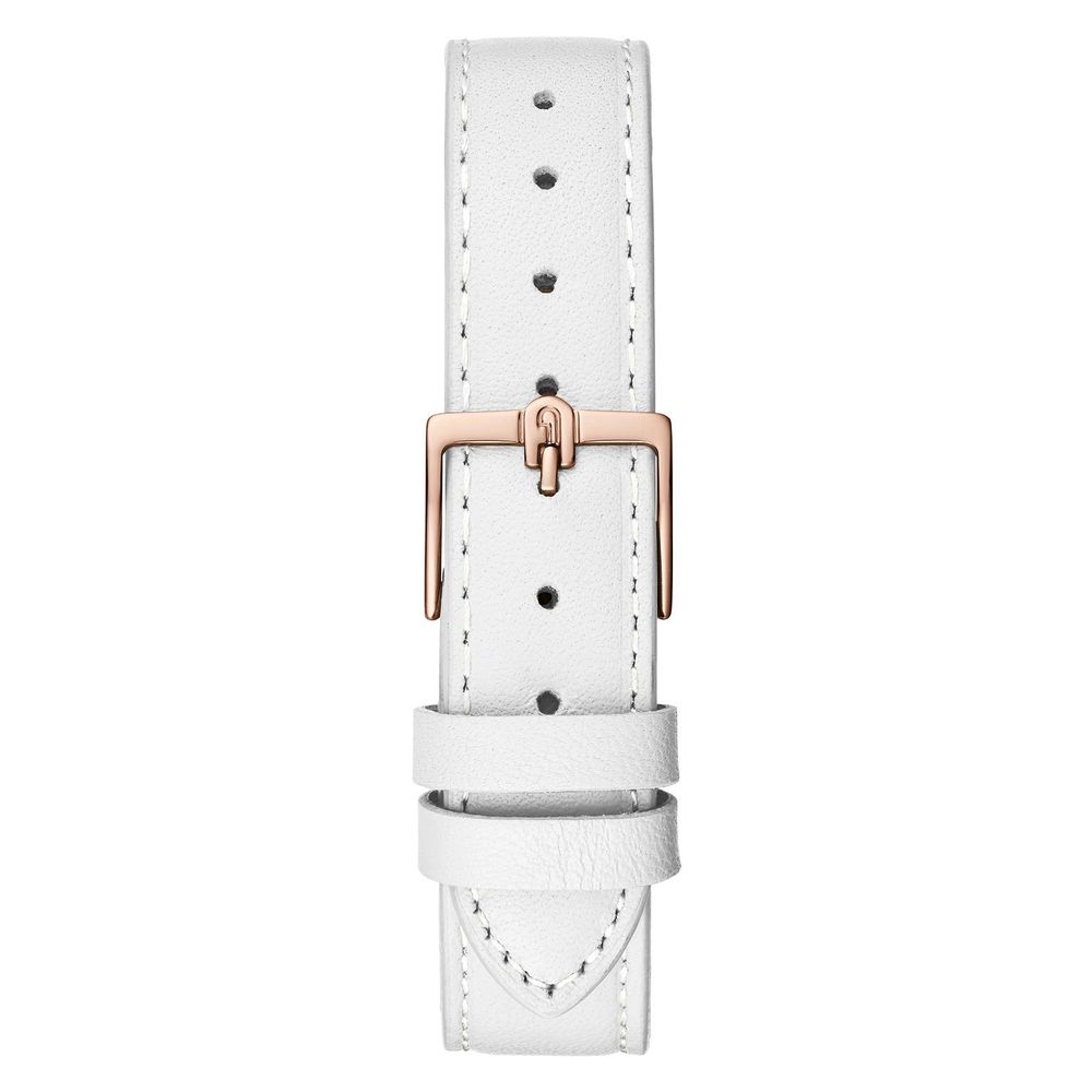 Furla White Leather Dress Watch