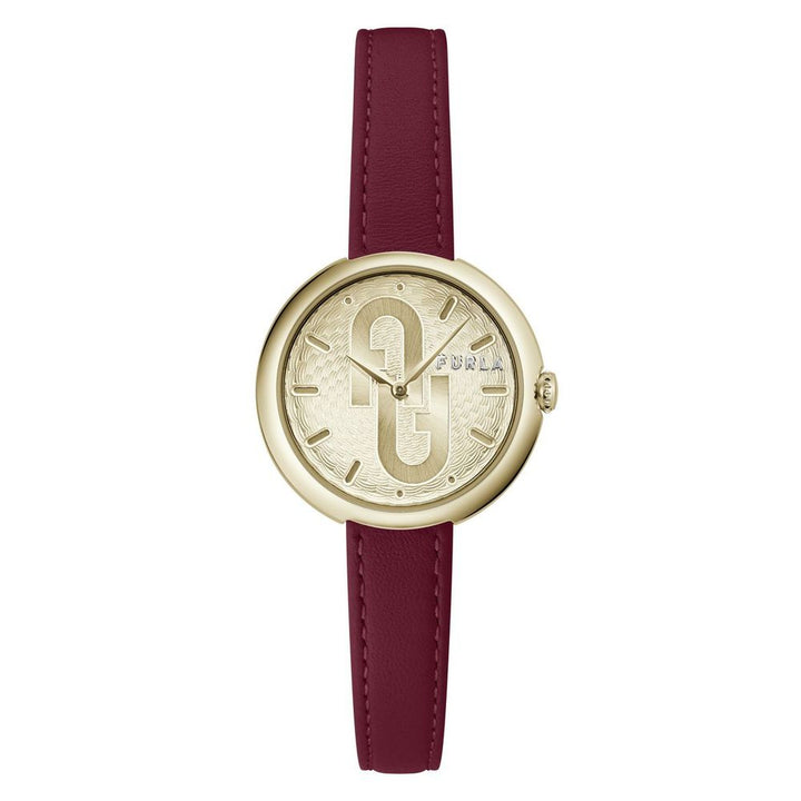 Furla Red Leather Dress Watch