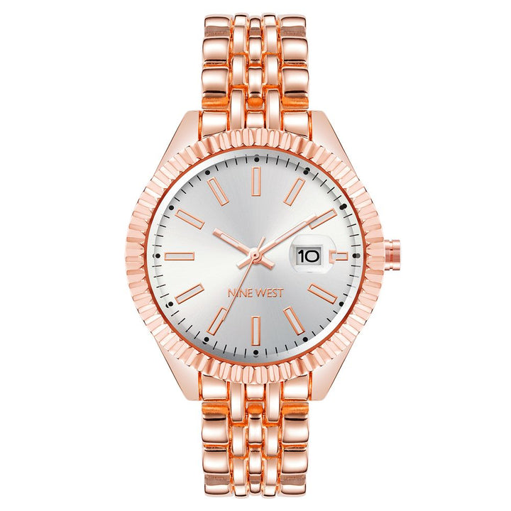 Nine West Multicolor Metal Dress Watch