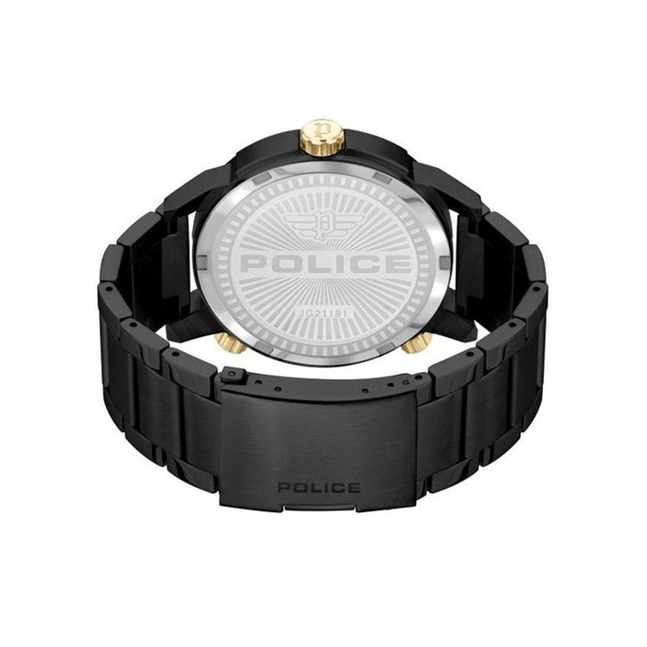 Police Black Stainless Steel Dress Watch