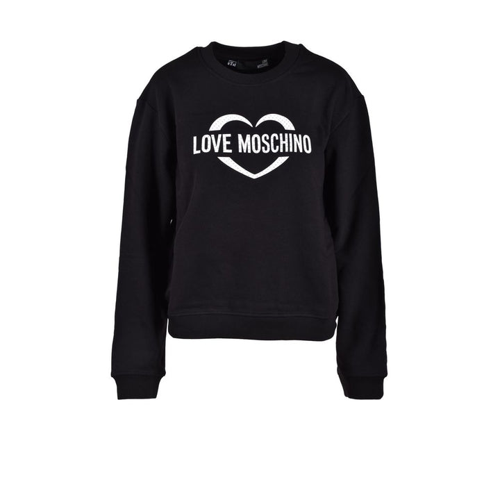 Love Moschino Black Cotton Sweatshirt