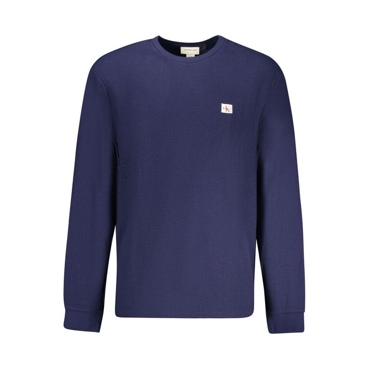 Calvin Klein Blue Cotton Sweater