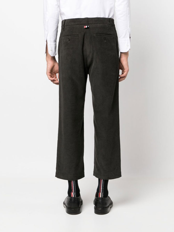 THOM BROWNE UNCONSTRUCTED STRAIGHT LEG SINGLE WELT POCKET TROUSER IN CORDUROY-9