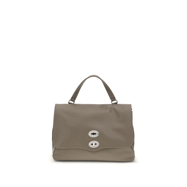 Zanellato Gray Calf Leather Bos Taurus Shoulder Bag