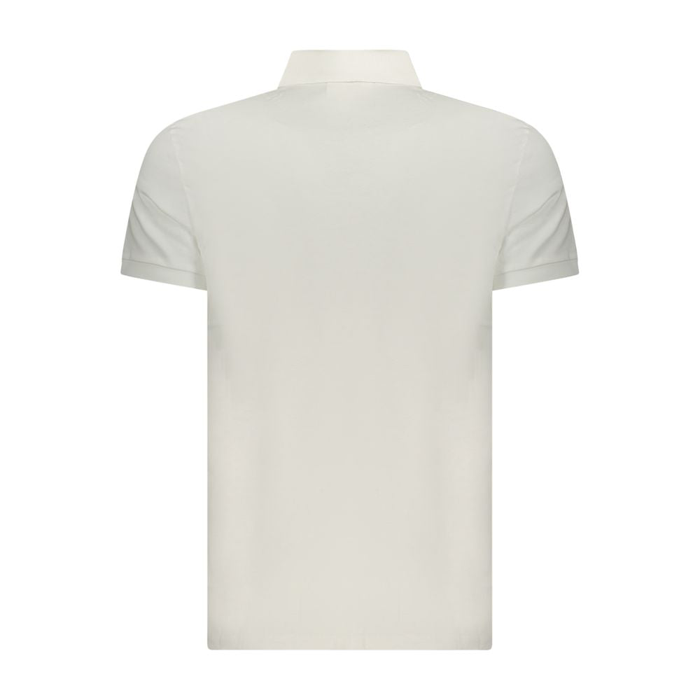 Calvin Klein White Cotton Polo Shirt