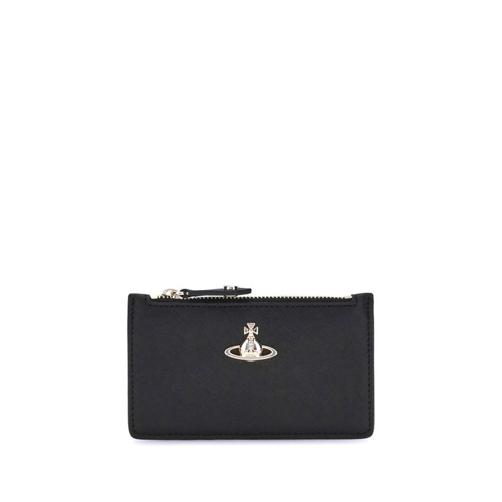 Vivienne Westwood Black Calf Leather Bos Taurus Wallet